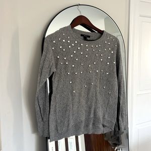 Grey Studded Sweater